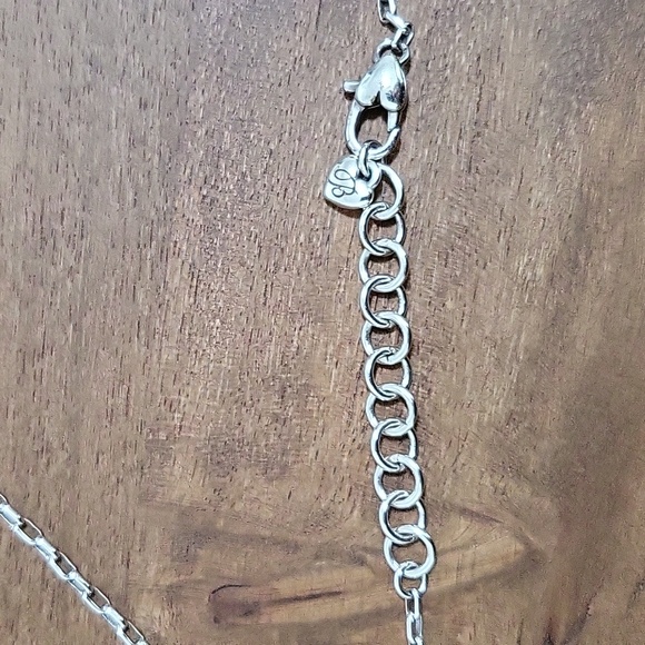 Brighton Alcazar Cross Long Silver Necklace - Picture 4 of 7